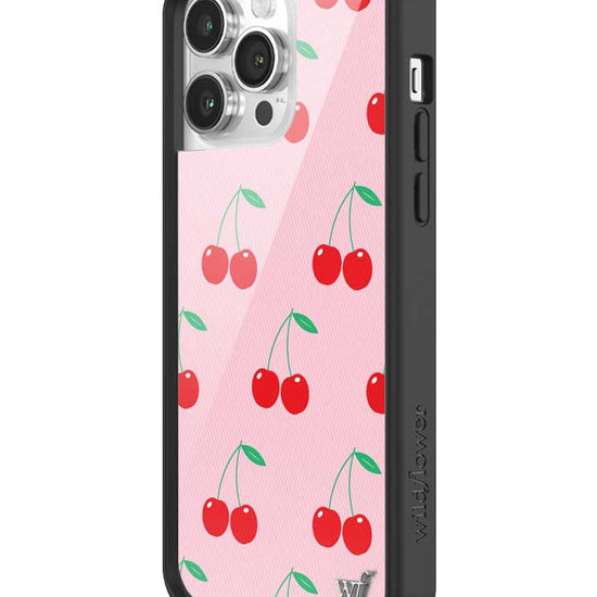 Wildflower Pink Cherries iPhone 14 Pro Max Case