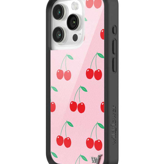 Wildflower Pink Cherries iPhone 15 Pro Case