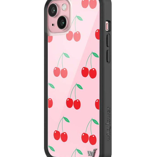 Wildflower Pink Cherries iPhone 15 Plus Case