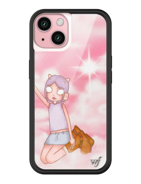 Wildflower iPhone case 15 Enya Pink Clouds Pink Cute