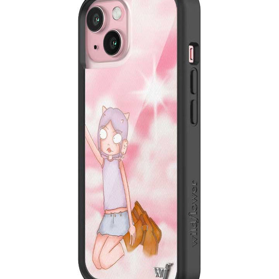 Wildflower iPhone case 15 Enya Pink Clouds Pink Cute