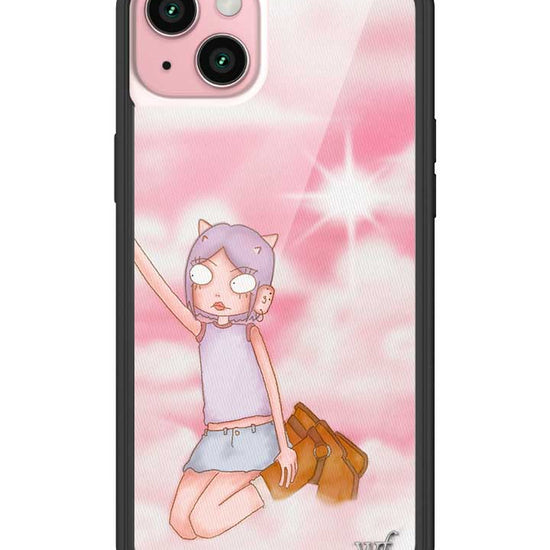 Wildflower iPhone case 15 Plus Enya Pink Clouds Pink Cute