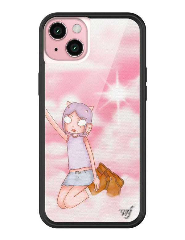 Wildflower iPhone case 15 Plus Enya Pink Clouds Pink Cute