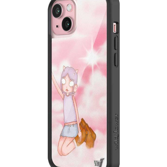 Wildflower iPhone case 15 Plus Enya Pink Clouds Pink Cute