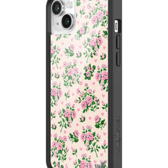 Wildflower iPhone case 14 Plus Pinky Promise Roses Pink Cute