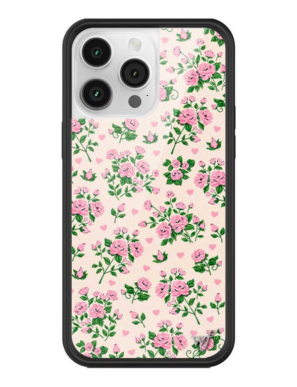 Wildflower iPhone case 14 Pro Max Pinky Promise Roses Pink Cute