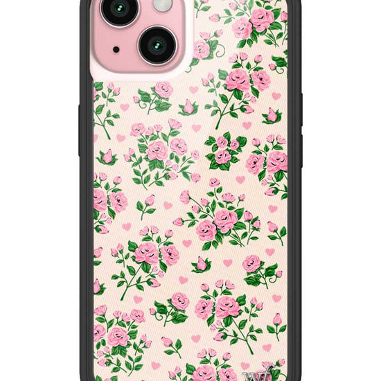 Wildflower iPhone case 15 Pinky Promise Roses Pink Cute