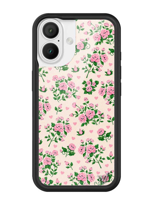 Wildflower iPhone case 16 Pinky Promise Roses Pink Cute