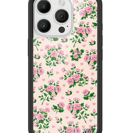 Wildflower iPhone case 16 Pro Pinky Promise Roses Pink Cute