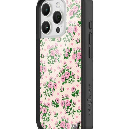 Wildflower iPhone case 16 Pro Pinky Promise Roses Pink Cute