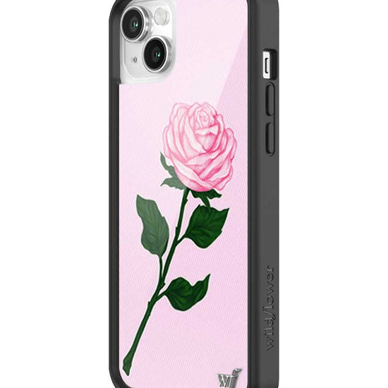 Wildflower iPhone case 14 Pink Rose Flowers Cute