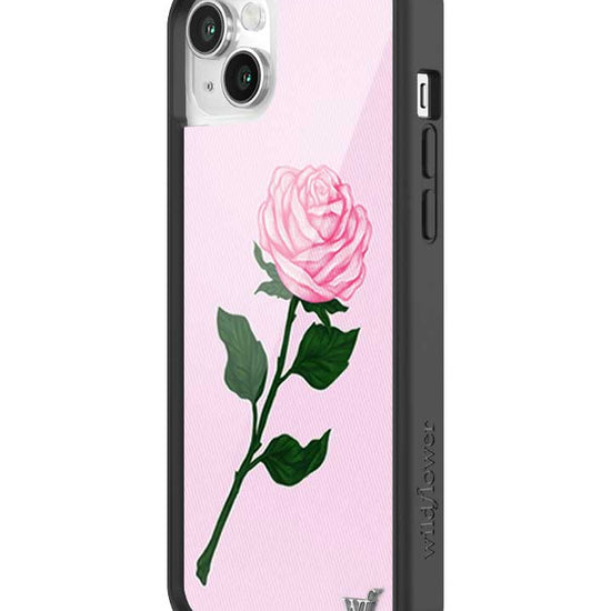 Wildflower iPhone case 14 Plus Pink Rose Flowers Cute