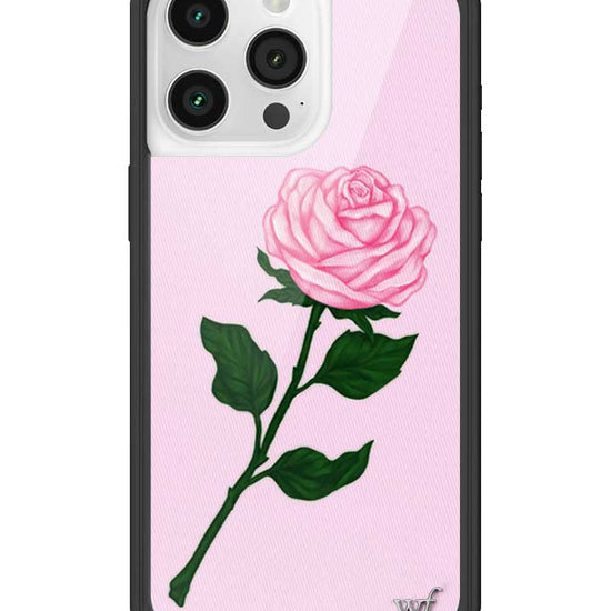 Wildflower iPhone case 15 Pro Max Pink Rose Flowers Cute