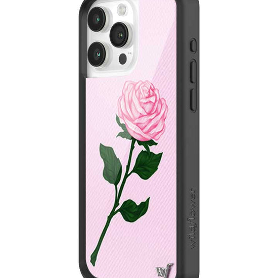 Wildflower iPhone case 15 Pro Max Pink Rose Flowers Cute