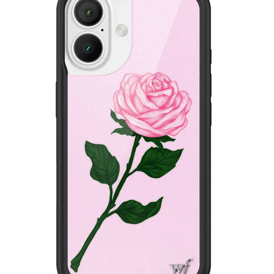 Wildflower iPhone case 16 Pink Rose Flowers Cute