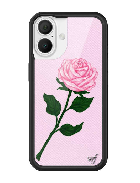 Wildflower iPhone case 16 Pink Rose Flowers Cute