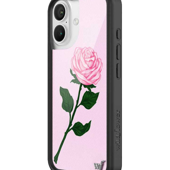 Wildflower iPhone case 16 Pink Rose Flowers Cute