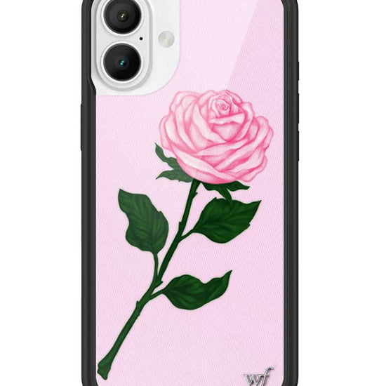 Wildflower iPhone case 16 Plus Pink Rose Flowers Cute