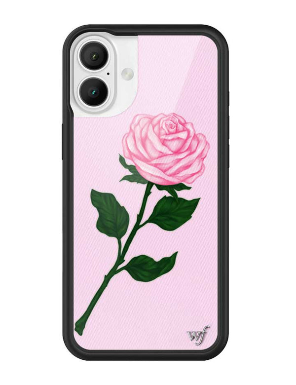 Wildflower iPhone case 16 Plus Pink Rose Flowers Cute