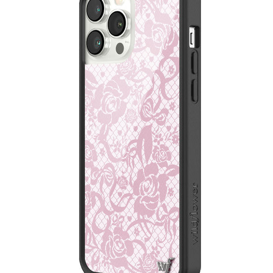 Wildflower Pink Lace iPhone 13 Pro Max Case