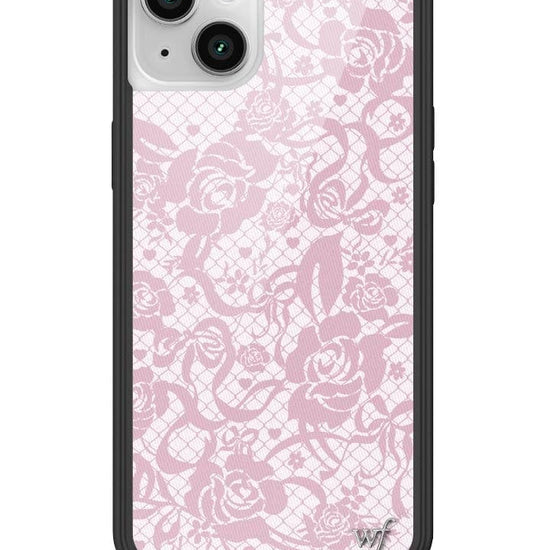 Wildflower Pink Lace iPhone 14 Plus Case