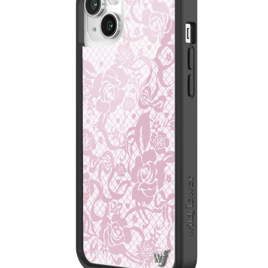 Wildflower Pink Lace iPhone 14 Plus Case