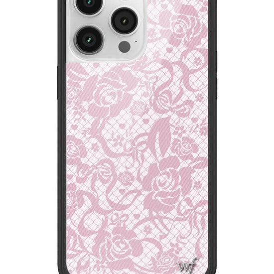 Wildflower Pink Lace iPhone 14 Pro Max Case