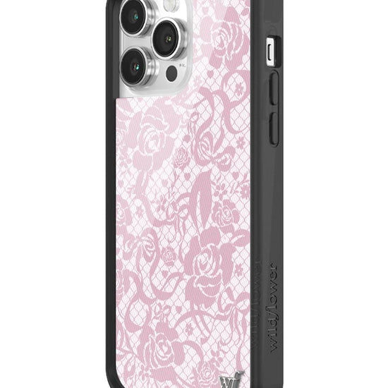 Wildflower Pink Lace iPhone 14 Pro Max Case