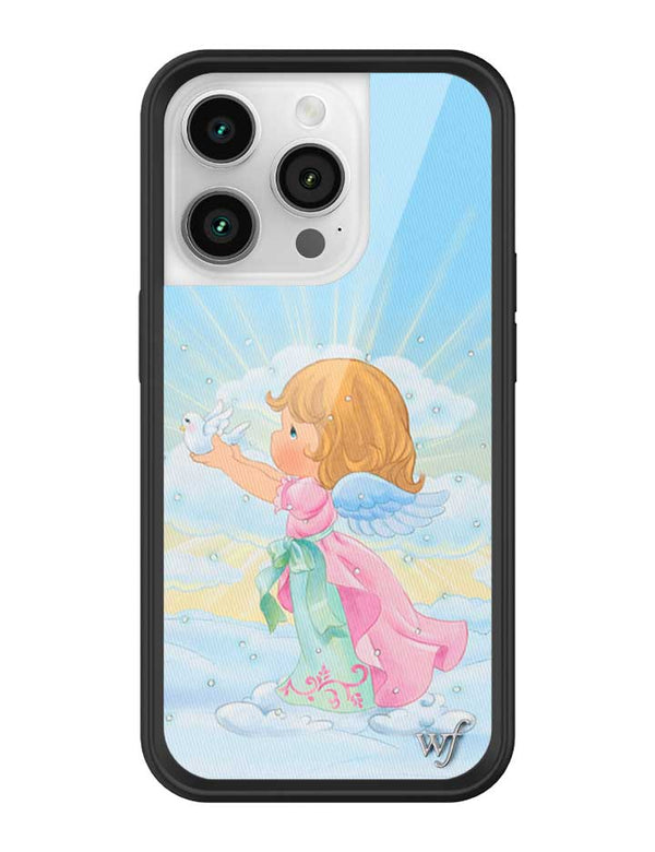 Wildflower iPhone case 14 Pro Precious Moments Angel Sweet Blue