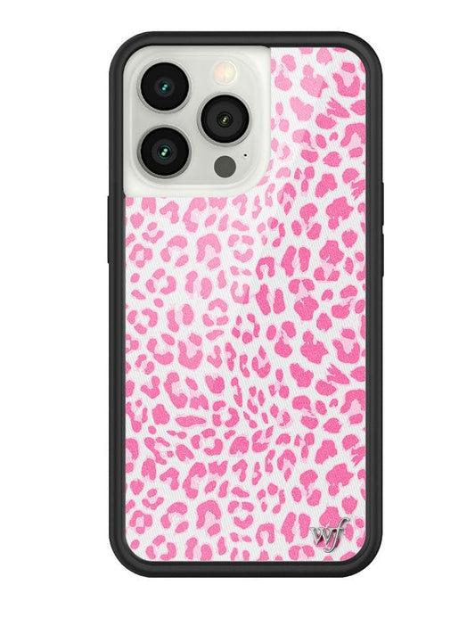 wildflower pink meow iphone 13 pro case