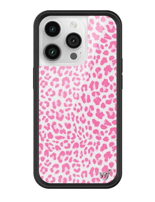 wildflower pink meow iphone 14 pro case