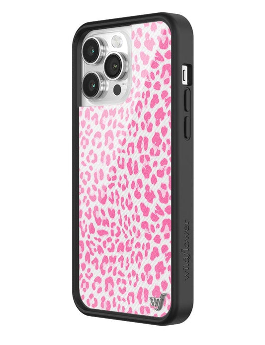 wildflower pink meow iphone 14 pro max case