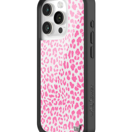 Wildflower Pink Meow iPhone 15 Pro Case