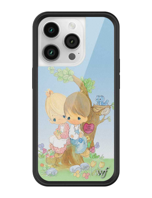 Wildflower iPhone case 14 Pro Precious Moments Love One Another Sweet Blue