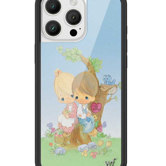 Wildflower iPhone case 16 Pro Max Precious Moments Love One Another Sweet Blue