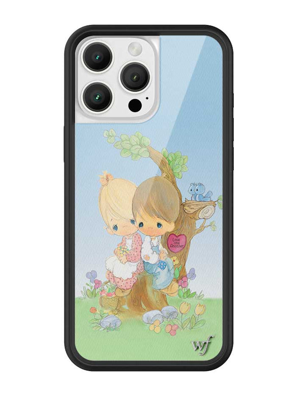 Wildflower iPhone case 16 Pro Max Precious Moments Love One Another Sweet Blue