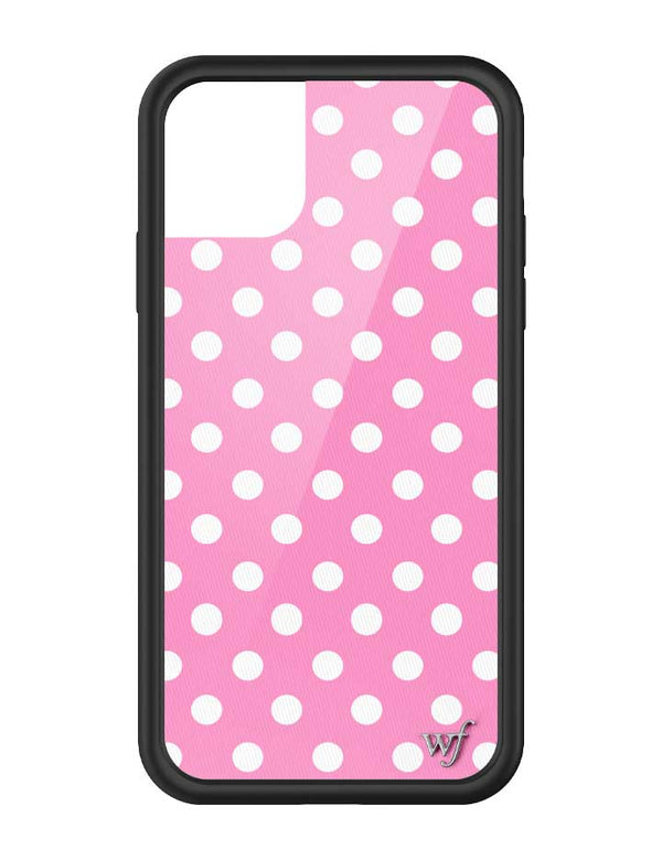 Wildflower iPhone case 11 Pink Polka Dots Cute Classic