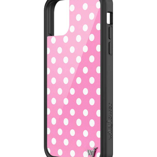 Wildflower iPhone case 11 Pink Polka Dots Cute Classic