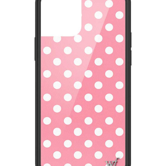 Wildflower iPhone case 12/12 Pro Pink Polka Dots Cute Classic