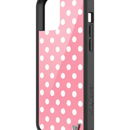 Wildflower iPhone case 12/12 Pro Pink Polka Dots Cute Classic