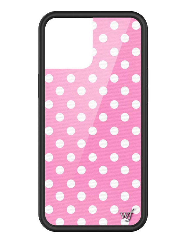 Wildflower iPhone case 12 Pro Max Pink Polka Dots Cute Classic