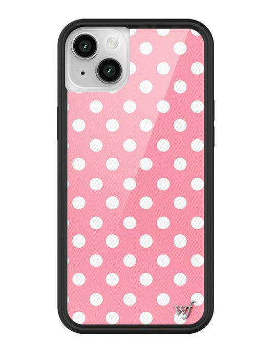 Wildflower iPhone case 13 Pink Polka Dots Cute Classic