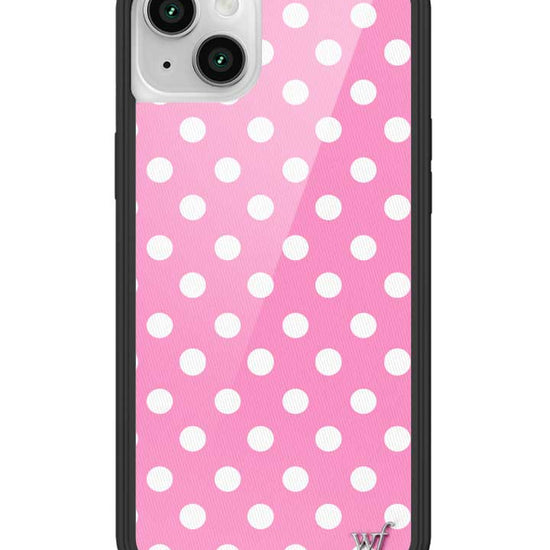 Wildflower iPhone case 13 Pink Polka Dots Cute Classic