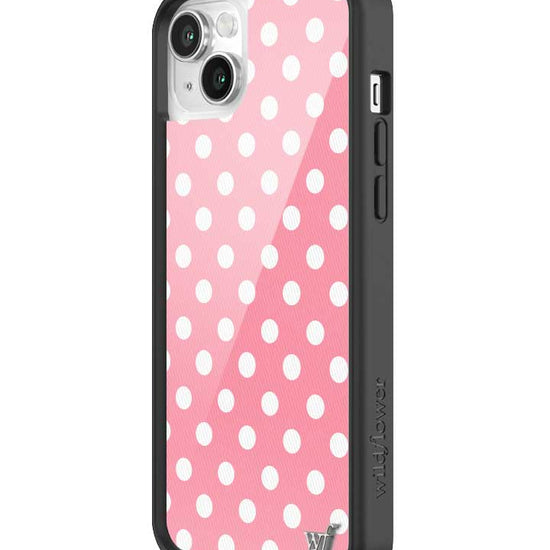 Wildflower iPhone case 13 Pink Polka Dots Cute Classic