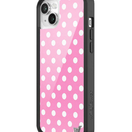 Wildflower iPhone case 13 Pink Polka Dots Cute Classic