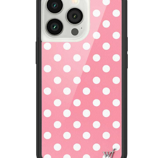 Wildflower iPhone case 13 Pro Pink Polka Dots Cute Classic