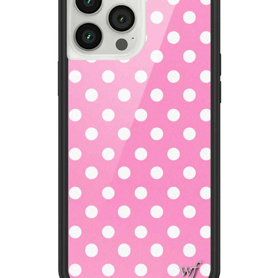 Wildflower iPhone case 13 Pro Max Pink Polka Dots Cute Classic