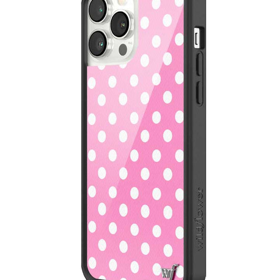 Wildflower iPhone case 13 Pro Max Pink Polka Dots Cute Classic