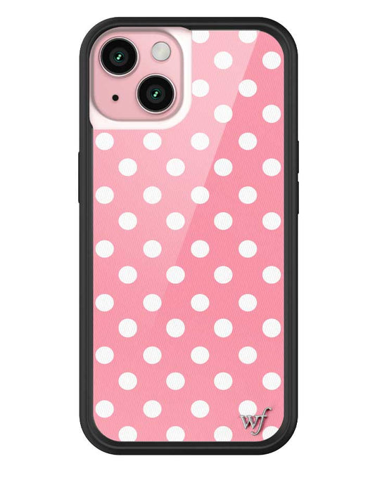 Wildflower iPhone case 16 Pink Polka Dots Cute Classic