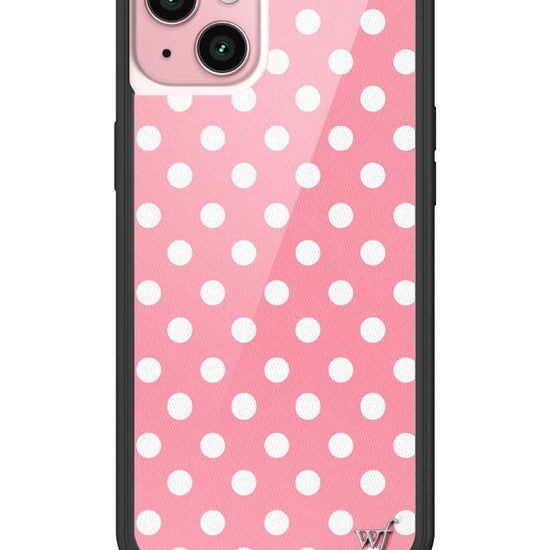 Wildflower iPhone case 16 Plus Pink Polka Dots Cute Classic